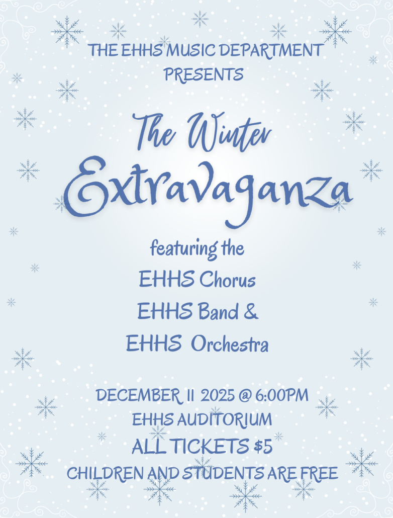 Winter Extravaganza flyer with show details